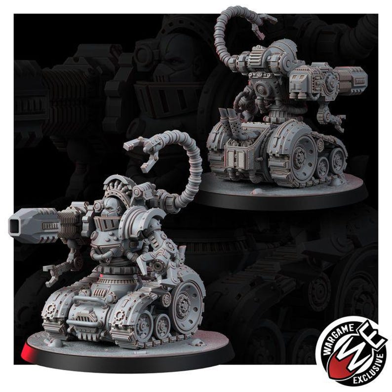 Mechanist Crawl Breakers | 16k Resin Miniatures | 28 mm 32 mm Tabletop Wargaming | Ongeverfd afbeelding 8