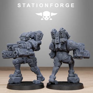 Miniaturas de resina Tarion con blindaje pesado / Station Forge 16k / 28 mm 32 mm para juegos de mesa / sin pintar imagen 4