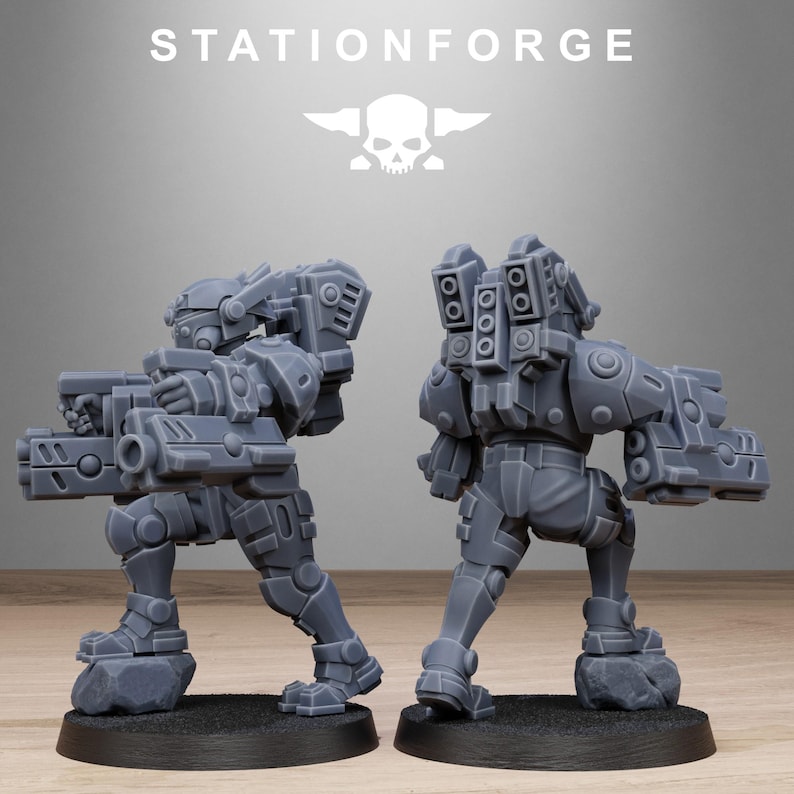 Miniaturas de resina Tarion con blindaje pesado / Station Forge 16k / 28 mm 32 mm para juegos de mesa / sin pintar imagen 4