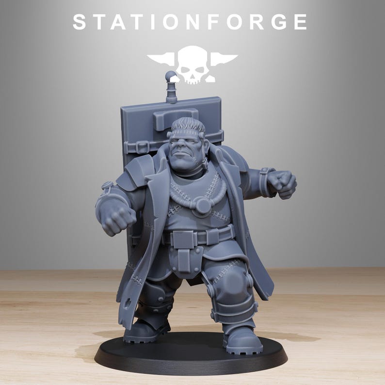 Grimguard Mutantstein | Station Forge 16k Resin Miniatures | 28mm 32mm Tabletop Wargaming | Unpainted image 3