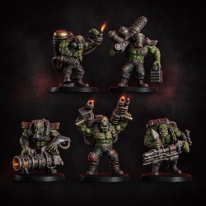 Umiez Burnerz 3D Print Model | 16k Resin Miniatures | 28mm 32mm Tabletop Wargaming | Unpainted image 1
