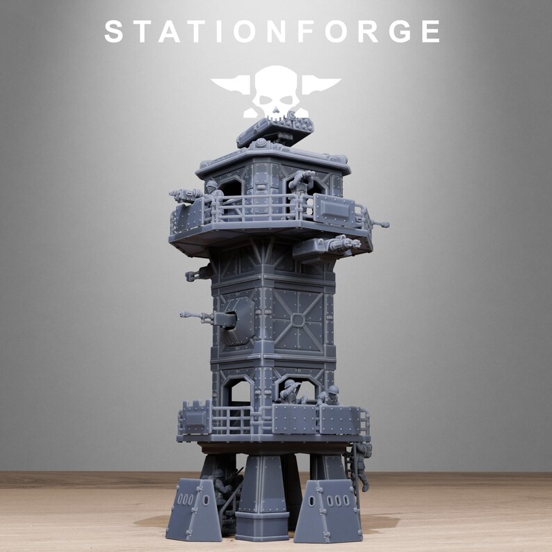 Freeguard Tower Guard | Station Forge 16k Resin Miniatures | 28 mm 32 mm Tabletop Wargaming | Niepomalowane zdjęcie 4