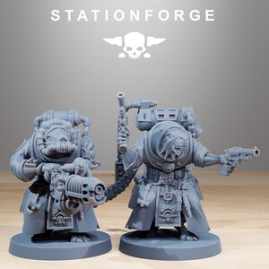Raticus Grunts | Station Forge 16k Resin Miniatures | 28mm 32mm Tabletop Wargaming | Unpainted image 8