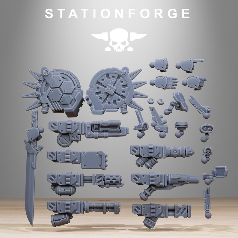 Tarion Elder Mech Mk1 Builder Kit | Station Forge 16K Resin Miniature (28mm/32mm) image 6