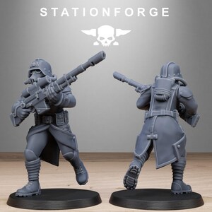 Sœurs d'Acier Grimguard | Figurines en résine Station Forge 16k | 28 mm et 32 mm | Jeux de figurines | Non peintes image 6