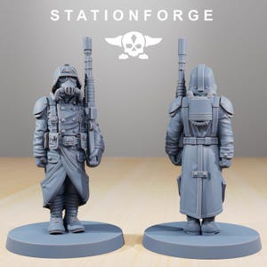 Grimguard Marching Pose | Station Forge 16k Resin Miniatures | 28mm 32mm Tabletop Wargaming | Unpainted image 7