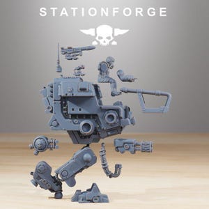 GrimGuard Startpaket | Station Forge 16k Resin Miniatyrer | 28 mm 32 mm Bordspel Krigsspel | Omålad bild 5