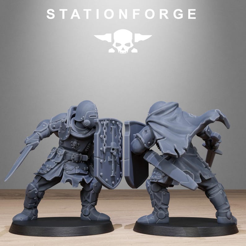 Royal Guard Bloodwardens | Station Forge 16k Resin Miniatures | 28mm 32mm Tabletop Wargaming | Unpainted image 6