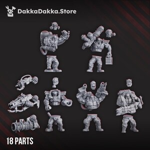 Umiez Burnerz 3D Print Model | 16k Resin Miniatures | 28mm 32mm Tabletop Wargaming | Unpainted image 2