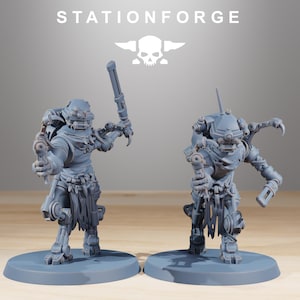 Miniaturas de resina Scavenger Runners / Station Forge 16k / 28 mm 32 mm para juegos de guerra de mesa / Sin pintar imagen 5