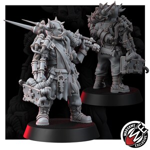 Chaos Renegades Of Pain Killers Team | 16k Resin Miniatures | 28mm Wargaming Unpainted image 6