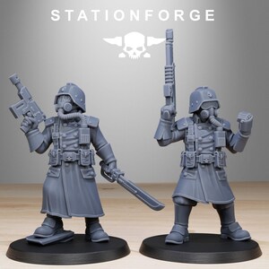 Militants | Station Forge 16k Resin Miniatures | 28mm 32mm Tabletop Wargaming | Unpainted image 5