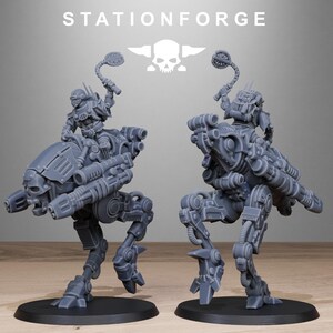 Plünderer-Schattenläufer | Station Forge 16k Resin-Miniaturen | 28 mm/32 mm Tabletop-Wargaming | Unbemalt Bild 6