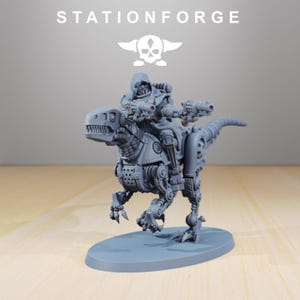 Scavenger Riders | Station Forge 16k Resin Miniatures | 28mm 32mm Tabletop Wargaming | Unpainted image 4