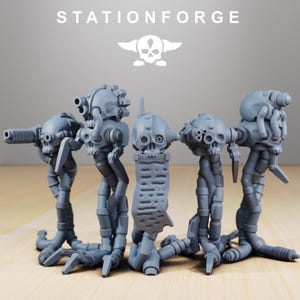 Scavenger Searchers | Station Forge 16k Resin Miniatures | 28 mm 32 mm Tabletop Wargaming | Ongeverfd afbeelding 2