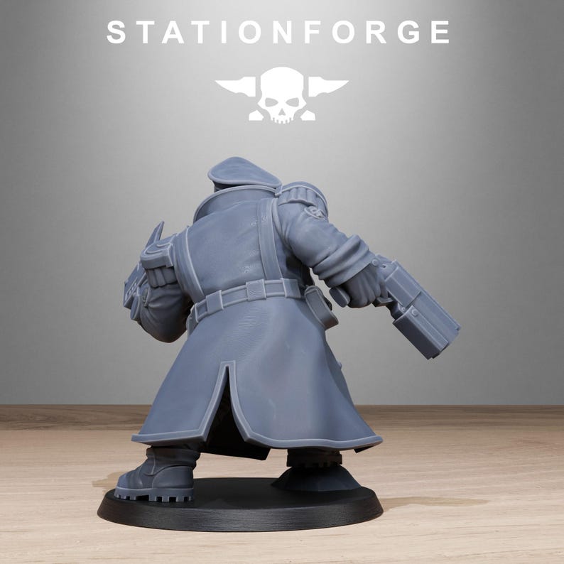 Freeguard Mutant Officer | Station Forge 16k Resin Miniatures | 28mm 32mm Tabletop Wargaming | Unpainted image 5