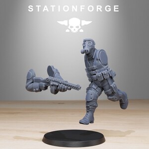 Grimguard Counter Terrorists | Station Forge 16k Resin Miniatures | 28mm 32mm Tabletop Wargaming | Unpainted image 8