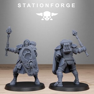 Vodalites Purifiers | Station Forge 16k Resin Miniatures | 28mm 32mm Tabletop Wargaming | Unpainted image 9