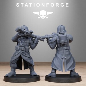 GrimGuard Shovel Trenches | Station Forge 16k Resin Miniatyrer | 28 mm 32 mm Bordsskiva Krigsspel | Omålad bild 7