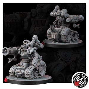 Mechanist Crawl Breakers | 16k Resin Miniatures | 28 mm 32 mm Tabletop Wargaming | Ongeverfd afbeelding 7