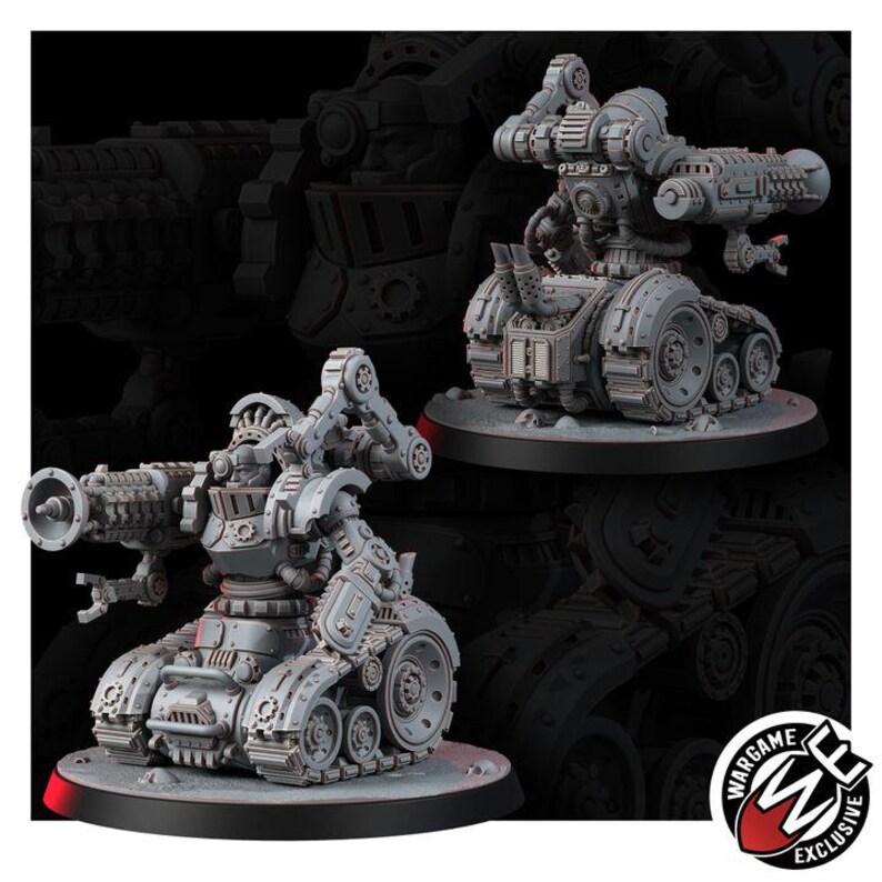 Mechanist Crawl Breakers | 16k Resin Miniatures | 28 mm 32 mm Tabletop Wargaming | Ongeverfd afbeelding 7
