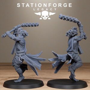 Legacy Thorncrest Witch Hunters | Station Forge 16k Resin Miniatures | 28mm 32mm Tabletop Wargaming | Unpainted 画像 5