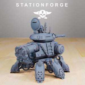 Schadevoertuigtank | Station Forge 16k Resin Miniatures | 28 mm 32 mm Tafelblad Wargaming | Ongeverfd afbeelding 4