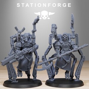 Scavenger Octapods / Miniature in resina 16k di Station Forge / 28 mm 32 mm per wargame da tavolo / Non dipinte immagine 4