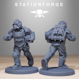 Grimguard Elites | Station Forge 16k Resin Miniatures | 28mm 32mm Tabletop Wargaming | Unpainted image 8