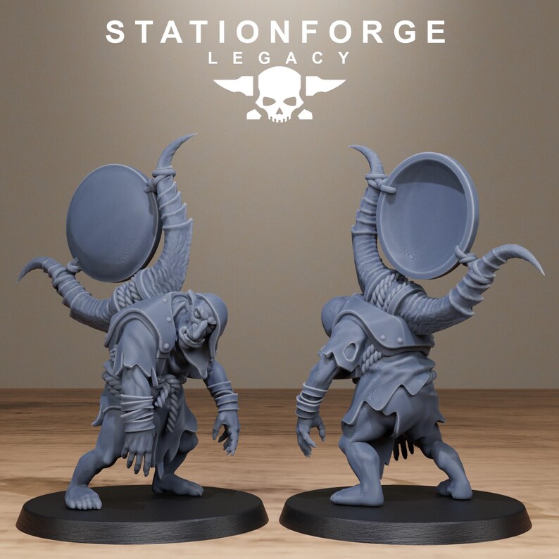 Legacy Chaosvale Infantry | Station Forge 16k Resin Miniatures | 28mm 32mm Tabletop Wargaming | Unpainted image 8