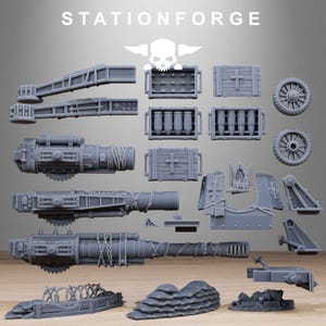 Royal Guard Artillery | Station Forge 16k Resin Miniatures | 28mm 32mm Tabletop Wargaming | Unpainted image 8