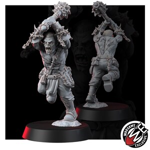 Chaos Renegades Of Pain Killer Team | 16k Resin Miniatures | 28 mm 32 mm Tabletop Wargaming | Ongeverfd afbeelding 4