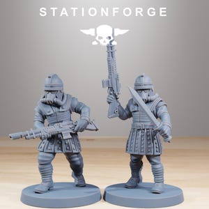 Grimguard Vexillatio | Station Forge 16k Resin Miniatures | 28mm 32mm Tabletop Wargaming | Unpainted image 7
