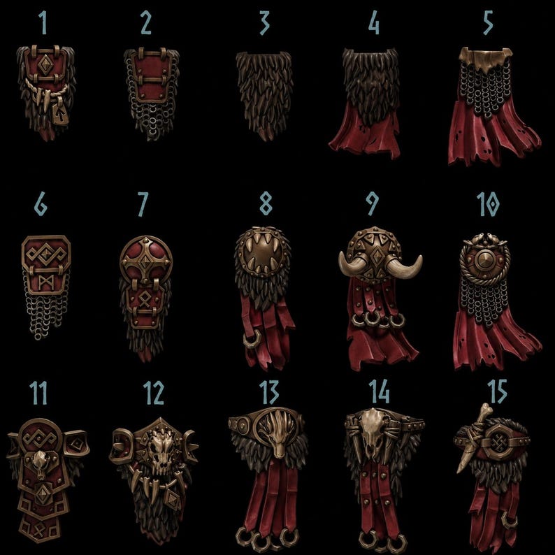 Primal Hounds - Loincloths #1 - 16k Resin - GreyTide Studio - Wolves / Space Warriors / Bitz / Tabletop / Wargaming / Grimdark image 2