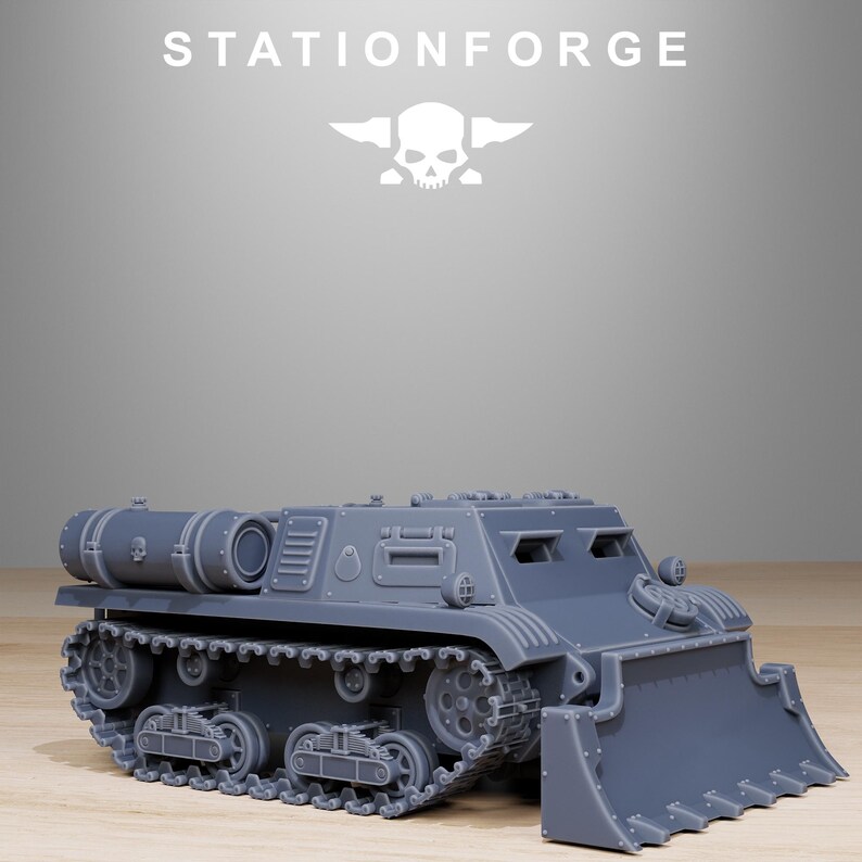 GrimGuard Tankette | Station Forge 16k Resin Miniatures | 28mm 32mm Tabletop Wargaming | Unpainted image 9