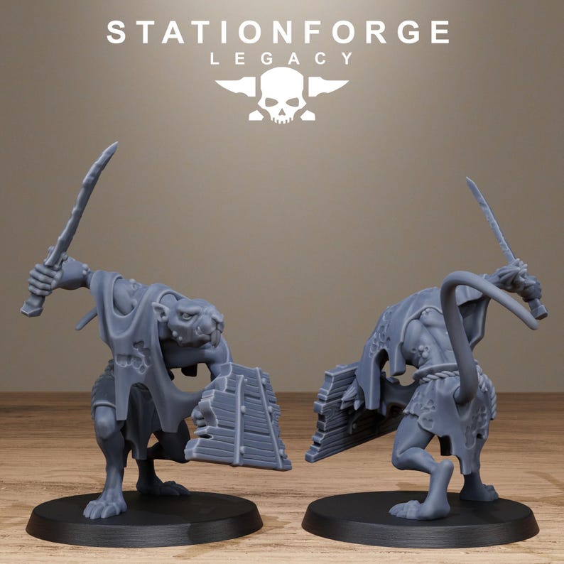 Legacy Rotfang Melee Infantry | Station Forge 16k Resin Miniatures | 28mm 32mm Tabletop Wargaming | Unpainted image 8