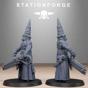 Grimcorp Firers | Station Forge 16k Resin Miniatures | 28mm 32mm Tabletop Wargaming | Unpainted image 3