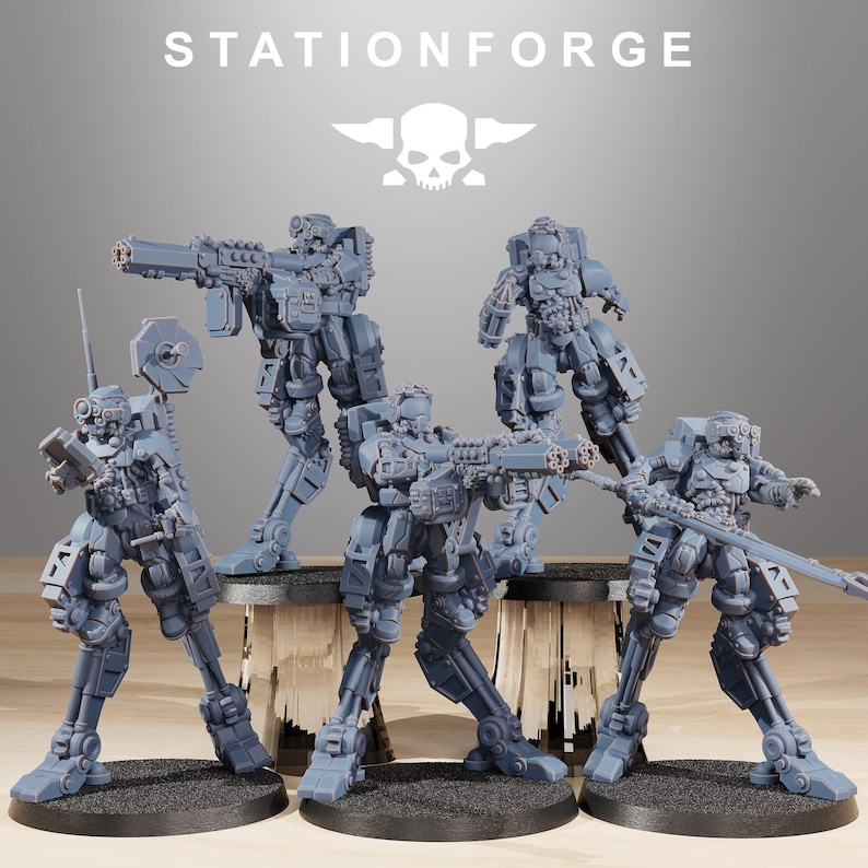 Scavenger Wayfarer Part 1 | Station Forge 16k Resin Miniatures | 28mm 32mm Tabletop Wargaming | Unpainted image 3