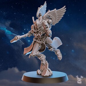 Valkyries Squad x5 | 16k Resin Miniatures | 28mm 32mm Tabletop Wargaming | Unpainted image 10