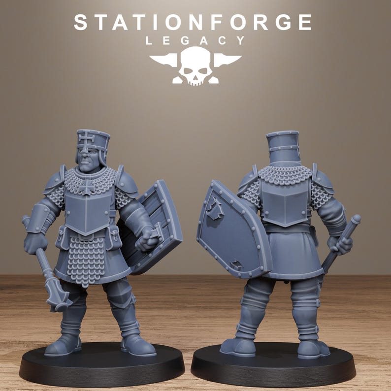 Infanterie Legacy Thorncrest | Figurines en résine Station Forge 16k | 28 mm et 32 mm | Jeux de figurines | Non peintes image 8