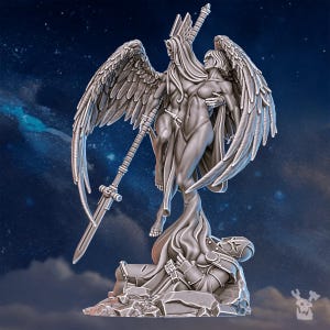 Valkyries Warmaster Air | 16k Resin Miniatures | 28mm 32mm Tabletop Wargaming | Unpainted image 7