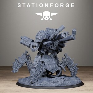Scavenger Profaner | Station Forge 16k Resin Miniatures | 28mm 32mm Tabletop Wargaming | Unpainted image 6