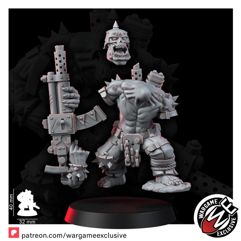 Ork Mad Riders Yoofs With Shootahs | 16k Resin Miniatures | Tabletop Wargaming (Unpainted) image 7