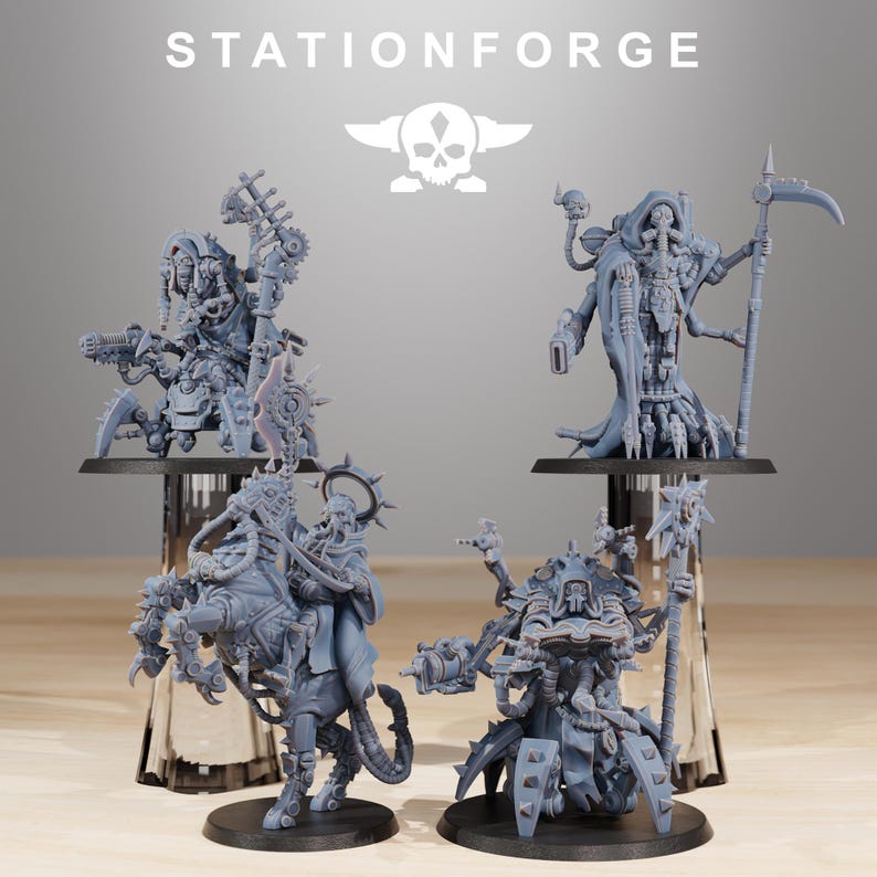 Líderes carroñeros / Station Forge 16k Miniaturas de resina / 28 mm 32 mm Juegos de guerra de mesa / Sin pintar imagen 2