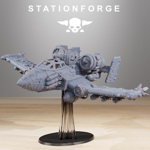Orks Orkaz Plane | Station Forge 16k Resin Miniatures | 28mm 32mm Tabletop Wargaming | Unpainted image 4