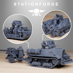 GrimGuard Tankette | Station Forge 16k Resin Miniatures | 28mm 32mm Tabletop Wargaming | Unpainted image 2