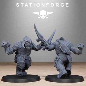 Orks Orkaz Biotech Looters | Station Forge 16k Resin Miniatures | 28mm 32mm Tabletop Wargaming | Unpainted image 3