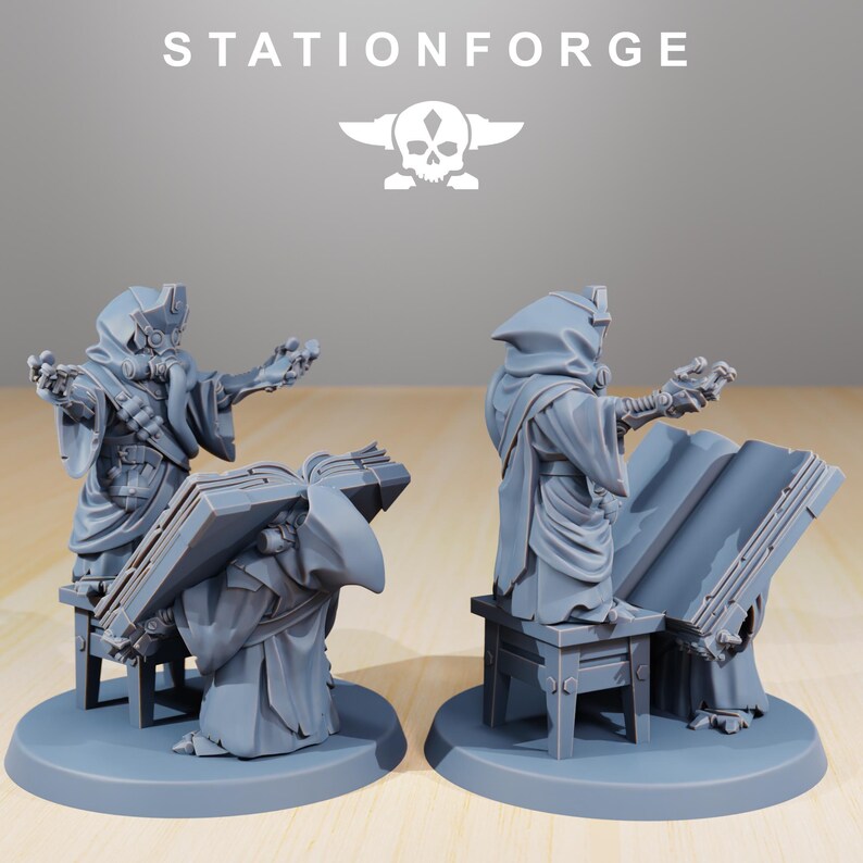 Chatarreros / Miniaturas de resina Station Forge 16k / 28 mm 32 mm Juegos de guerra de mesa / Sin pintar imagen 4