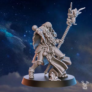 Blackhide Tribe Shaman | 16k Resin Miniatures | 28mm 32mm Tabletop Wargaming | Unpainted image 4