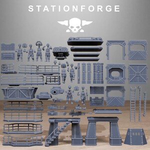 Freeguard Tower Guard | Station Forge 16k Resin Miniatures | 28 mm 32 mm Tabletop Wargaming | Niepomalowane zdjęcie 9